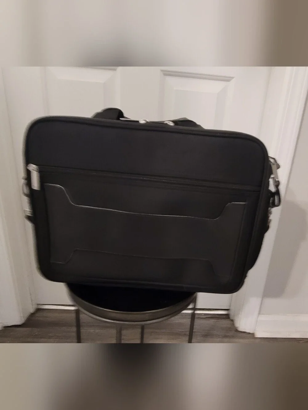 HP Black Laptop Briefcase with Silver Logo Accent